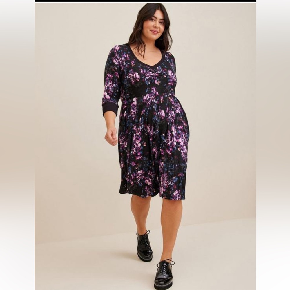 Torrid supersoft push v-neck skater dress, BNWT Four available 1X, 2X, 3X, 4X